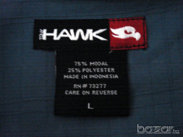Продавам риза с къс ръкав Hawk, снимка 3 - Ризи - 6627336