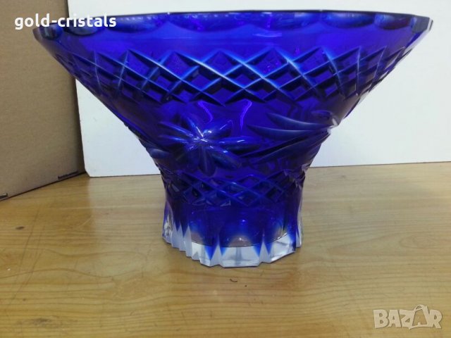 Кристална купа , снимка 6 - Антикварни и старинни предмети - 22387220