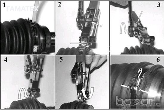Клещи за метални ленти за маншони, 50690, снимка 3 - Клещи - 17889895