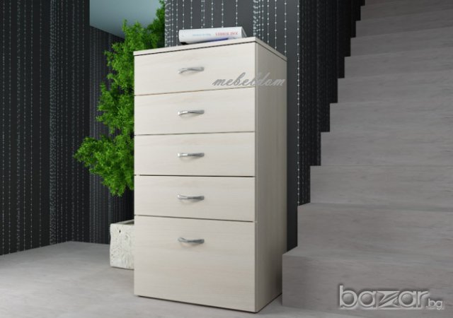 Скрин с 5 чекмеджета на височина 100см.(код-6499), снимка 3 - Скринове - 10433875