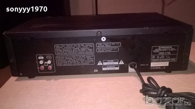 pioneer ct-333 hx-pro/2motors/bias/japan-внос франция, снимка 15 - Ресийвъри, усилватели, смесителни пултове - 19593211