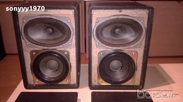 Ретро тонколони-27х18х16см-25watt/4ohm-внос швеицария, снимка 3 - Тонколони - 17550631