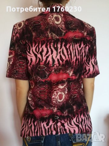 Дамска риза в цвят маслено зелено или наситено розово. , снимка 10 - Ризи - 22387365