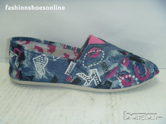 Дам. еспадрили WEIWEI шарени целувки, снимка 1