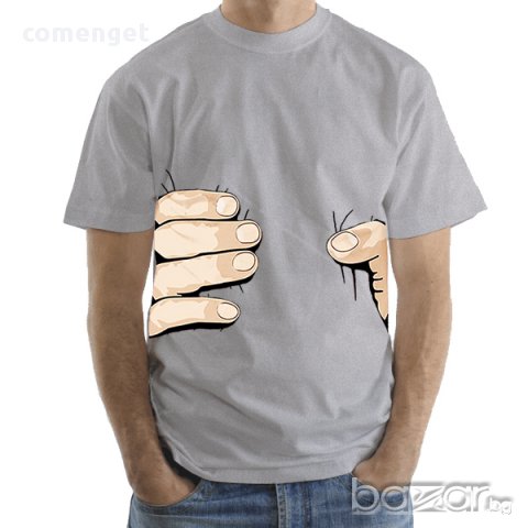 Промо Цена! Уникална мъжка тениска Hand Grab! Създай модел по Твой дизайн, свържи се нас!, снимка 6 - Тениски - 12489034