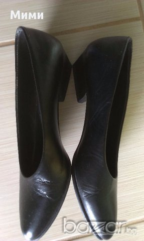 обувки с нисък ток ест. кожа, снимка 2 - Дамски обувки на ток - 18112645