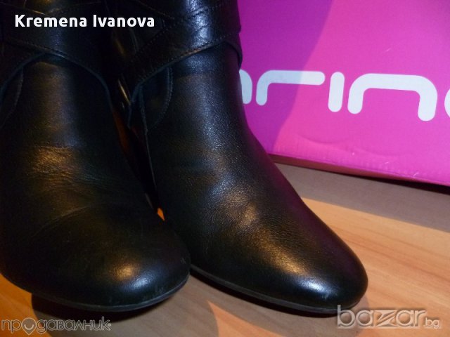 FORNARINA черни ботуши, ест. кожа изцяло, 39 номер, снимка 5 - Дамски ботуши - 12746478