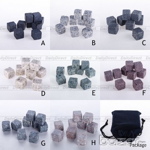 Камъни за уиски,вино и други напитки вместо лед-(По избор-на бройки), снимка 9 - Други - 15650134