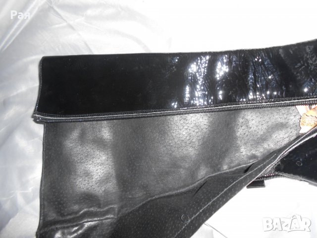 Елегантни ботуши лак и кожа на фирма Luichiny , снимка 3 - Дамски ботуши - 23847465