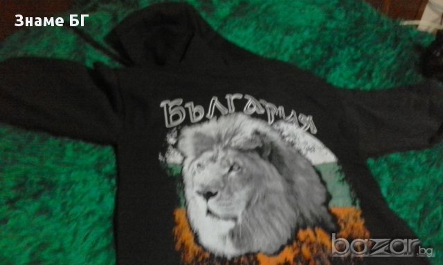 Суитчър  България лъв на фона на българското знаме, снимка 2 - Суичъри - 16008877