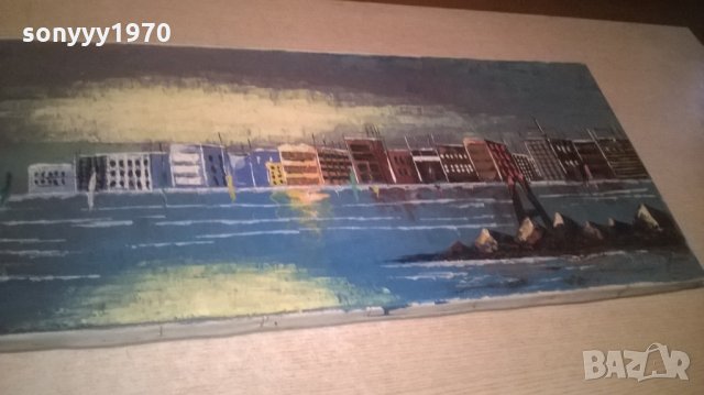 bernad-картина с яхти/море-100х35см-внос швеицария, снимка 6 - Колекции - 26042894