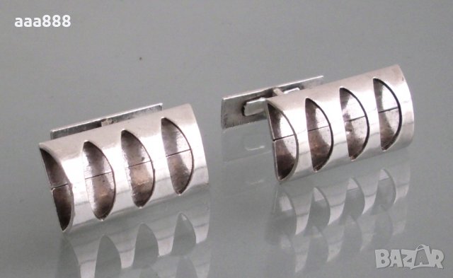 Сребърни бутонели копчета за маншети, снимка 4 - Други - 23648145