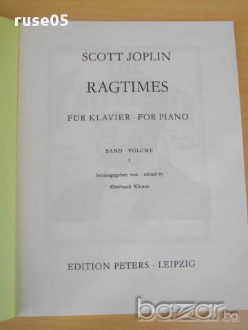 Книга "RAGTIMES FÜR KLAVIER - I - SCOTT JOPLIN" - 92 стр., снимка 2 - Специализирана литература - 15167729