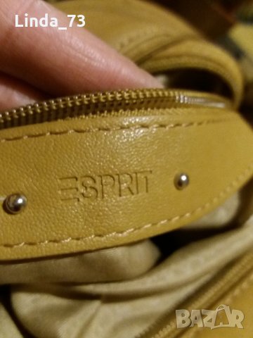 Дам.чанта-"ESPRIT"-/изк.кожа/,цвят-горчица. Закупена от Германия., снимка 11 - Чанти - 21699187
