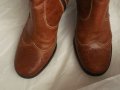 Кожени ботуши Bata с капси, естествена кожа, 37 номер, снимка 4