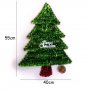  Голяма и обемна коледна елха от гирлянд с надпис Merry Christmas 55см Голяма и обемна коледна елха , снимка 3