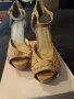 Ефектни Сандали Бежави с капси, снимка 3