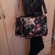 Дамска чанта с порфейл с цвятя красива стилна модерна, снимка 5 - Портфейли, портмонета - 7162908