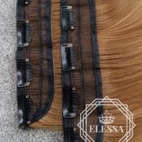 С5 HAIR EXTENSIONS ELESSA - Натурални Екстеншъни Комплект от 200 грама Коса, снимка 9 - Аксесоари за коса - 24347784