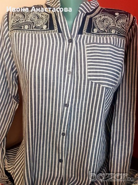 СТРАХОТНА ПАМУЧНА ЕТНО РИЗА РАЕ, снимка 1