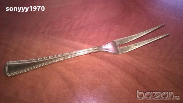 Imperial 18/10-23/24 karat hartvergoldet-вилица 17см-внос швеицария, снимка 2 - Антикварни и старинни предмети - 17888641