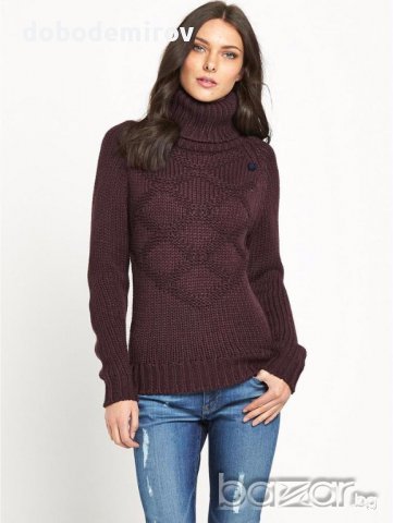 Нов дамски пуловер G-Star Turtle Neck Patterned Knit, оригинал, снимка 3 - Блузи с дълъг ръкав и пуловери - 15825491