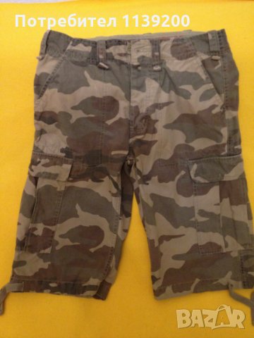 Crossby мъжки юношески камуфлажен панталон бермуди XS, снимка 7 - Къси панталони - 22584253