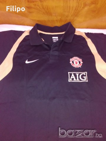 Тениска с якичка тип поло на Манчестър Юнайтед, снимка 1