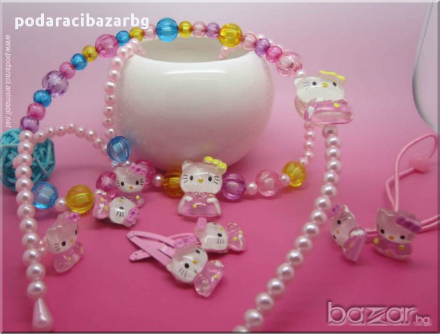 ГОЛЯМ КОМПЛЕКТ БИЖУТА – KITTY, снимка 3 - Бижутерийни комплекти - 8660361