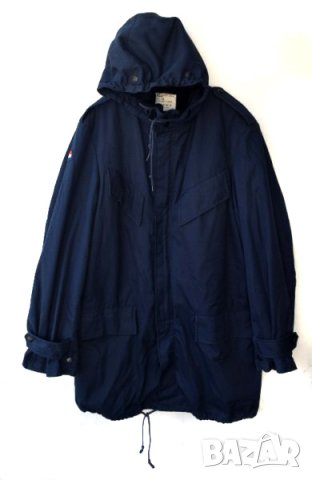 KLU Seyntex мъжко ватирано яке палто с подвижна подплата и качулка тъмно синьо, снимка 2 - Якета - 23461644