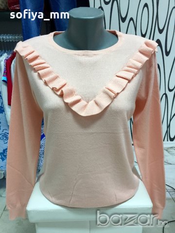 Дамска блуза розова, снимка 2 - Блузи с дълъг ръкав и пуловери - 19736338