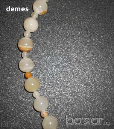  Гердан от естествен мрамор/афганистански нефрит/, снимка 7 - Колиета, медальони, синджири - 20564794