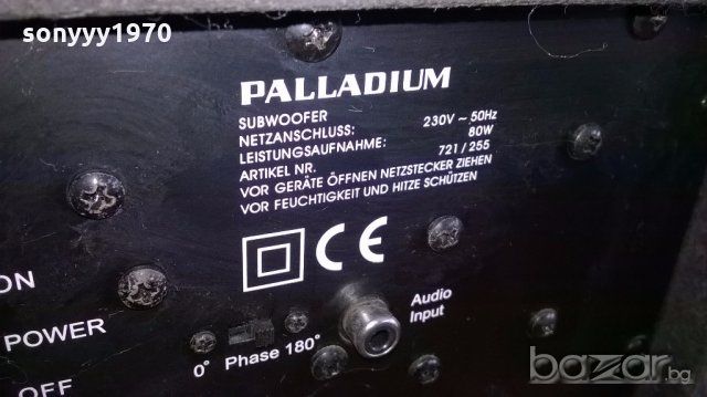 palladium powered subwoofer-33х33х20см-активен буфер-внос швеицария, снимка 10 - Тонколони - 18206498