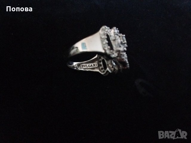 'Bvlgari 'сребърен  уникален пръстен, снимка 2 - Пръстени - 23339994