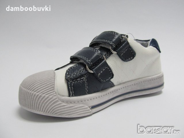 Детски обувки CHIPPO естествена кожа бял/син , снимка 3 - Детски маратонки - 20979044