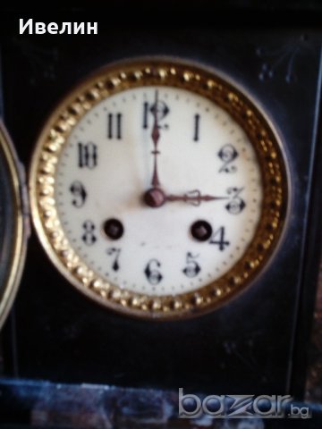 каминен часовник от края на 19 век, снимка 2 - Антикварни и старинни предмети - 20926907