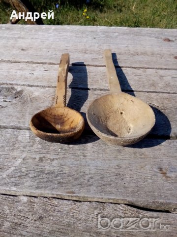 Старинна Дървена лъжица,лъжици, снимка 4 - Антикварни и старинни предмети - 16689709