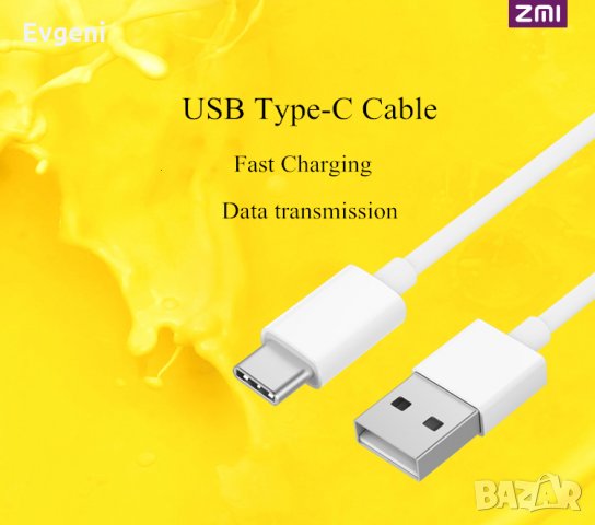 USB Data кабели ZMI/Xiaomi Type-C Data Syn,TPE 1m 3.3ft 2A, снимка 3 - USB кабели - 23944233