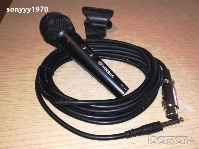 yamaha-profi mic+кабел+държач-внос швеицария, снимка 2 - Ресийвъри, усилватели, смесителни пултове - 20318101