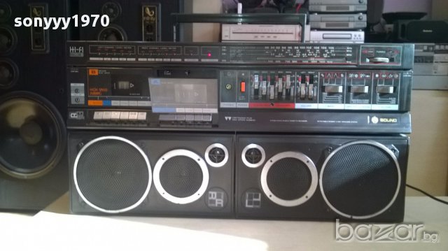 Sound electronic pc-190 hi-fi голям двукасетъчен, снимка 10 - Радиокасетофони, транзистори - 13786000