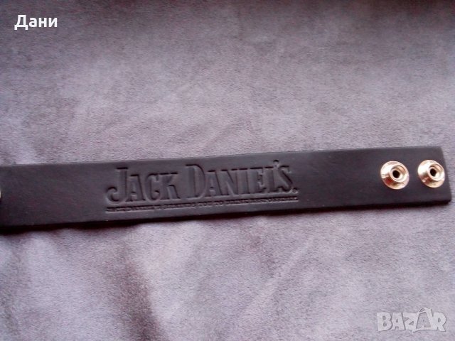Кожена гривна Jack Daniel's, снимка 1 - Гривни - 26169307