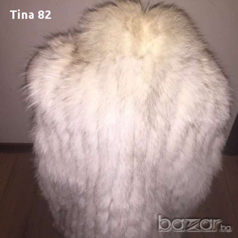 Дамски елек сребърна лисица -естествен косъм , снимка 4 - Елеци - 13444833