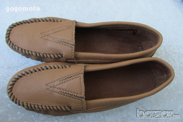 НОВИ мокасини MINNETONKA® original DEERSKIN GORE FRONT,100% висококачествена естествена кожа,GOGOMO, снимка 17 - Дамски ежедневни обувки - 17867642
