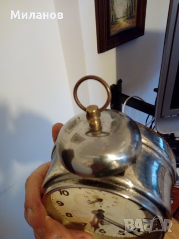 Немски настолен часовник,будилник, снимка 2 - Антикварни и старинни предмети - 24725390