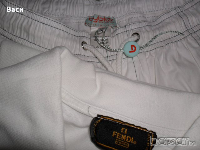 100 % FENDI оригинална мъжка тениска + подарък Byblos 100 % оригинални къси панталони Нови!, снимка 2 - Тениски - 11816094