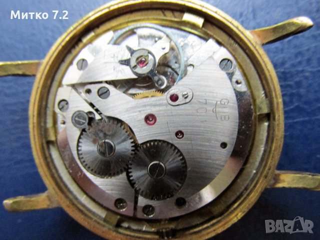 Стар ръчен механичен часовник GUB GLASHUTTE , снимка 5 - Колекции - 25555856