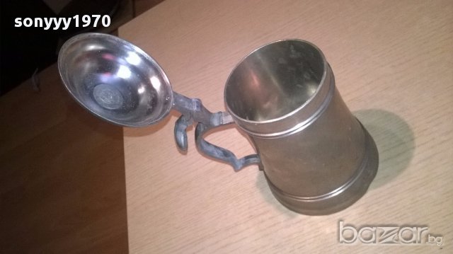 Немска халба 20х15х11см-внос швеицария, снимка 7 - Антикварни и старинни предмети - 17921697