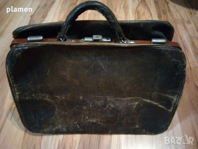 Много стар кожен куфар антика, снимка 2 - Антикварни и старинни предмети - 24698226