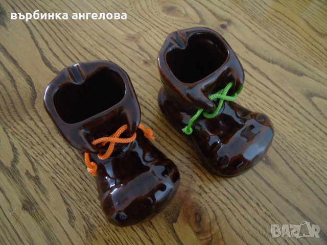 Керамични обувки пепелници, снимка 3 - Колекции - 24310666