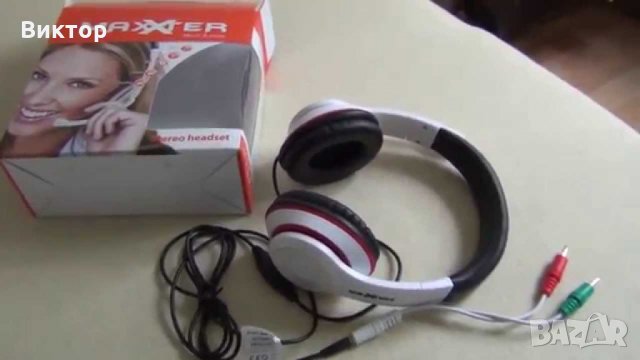 Стерео слушалки Maxxter с микрофон, снимка 2 - Слушалки и портативни колонки - 22403285